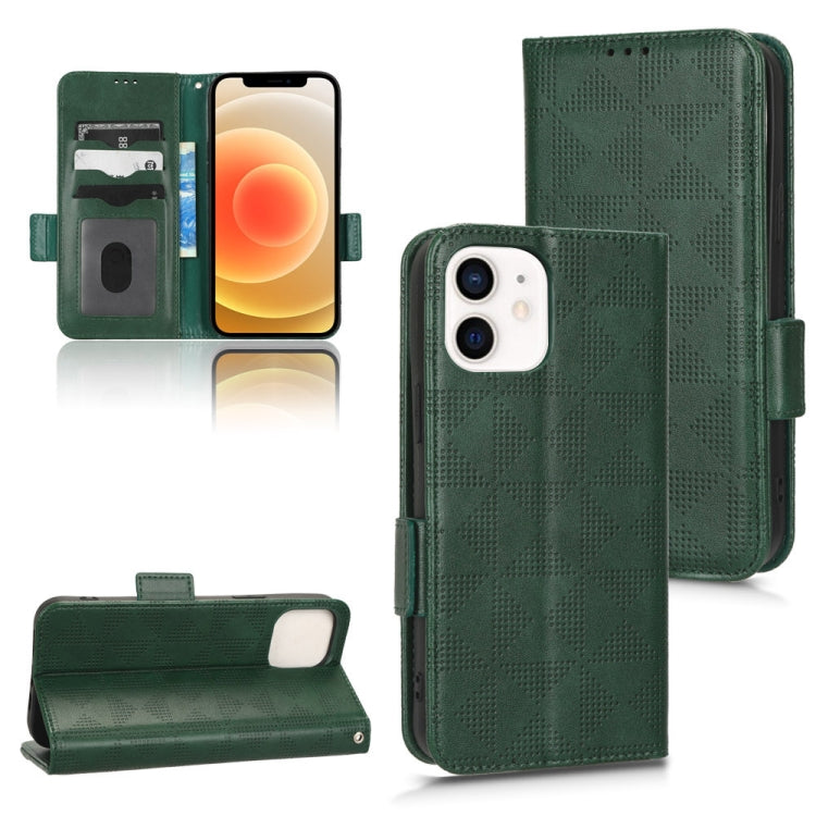 Custodia per telefono in pelle a triangolo simmetrico, For iPhone 12 Pro Max, For iPhone 12 / 12 Pro, For iPhone 12 mini, For iPhone 11 Pro Max