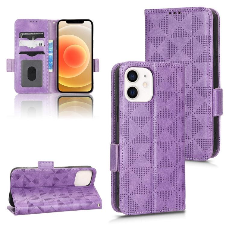 Custodia per telefono in pelle a triangolo simmetrico, For iPhone 12 Pro Max, For iPhone 12 / 12 Pro, For iPhone 12 mini, For iPhone 11 Pro Max