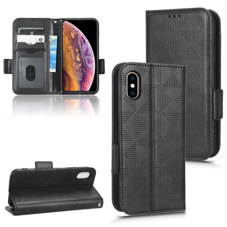 Custodia per telefono in pelle a triangolo simmetrico, For iPhone 11 Pro, For iPhone 11, For iPhone XS Max, For iPhone XS / X
