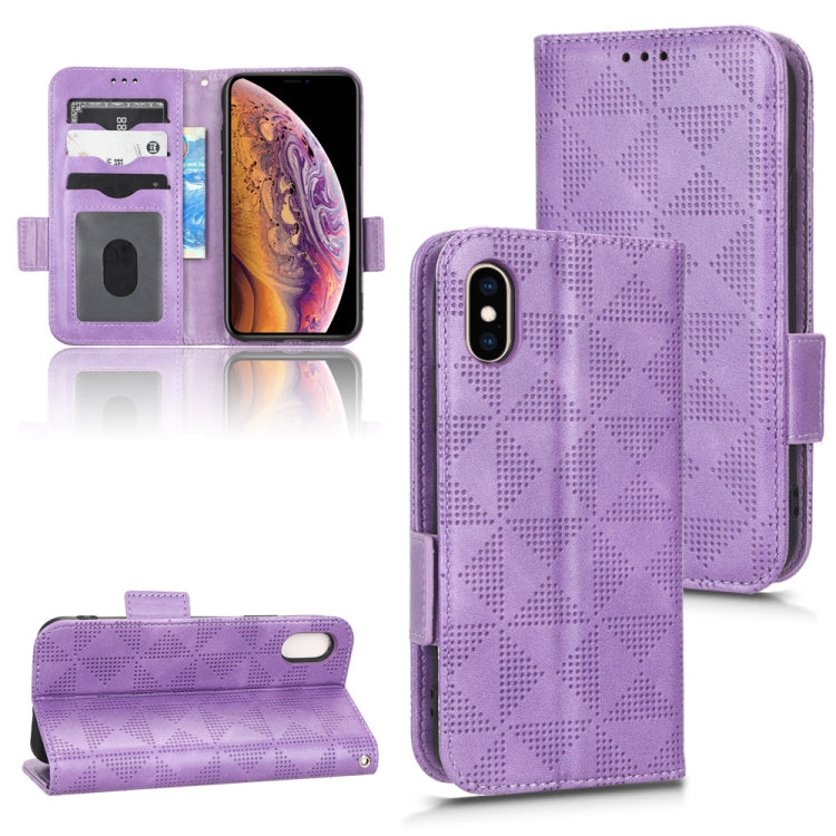 Custodia per telefono in pelle a triangolo simmetrico, For iPhone 11 Pro, For iPhone 11, For iPhone XS Max, For iPhone XS / X