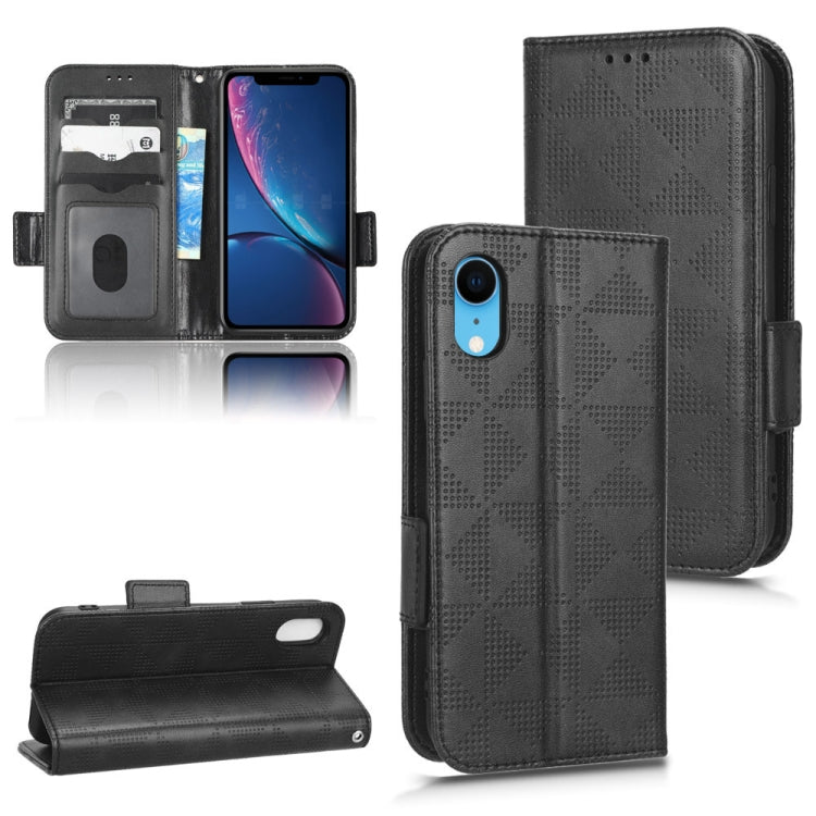 Custodia per telefono in pelle a triangolo simmetrico, For iPhone XR, For iPhone 8 Plus / 7 Plus, For iPhone SE 2022 / SE 2020 / 8 / 7