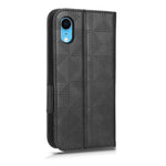 Custodia per telefono in pelle a triangolo simmetrico, For iPhone XR, For iPhone 8 Plus / 7 Plus, For iPhone SE 2022 / SE 2020 / 8 / 7