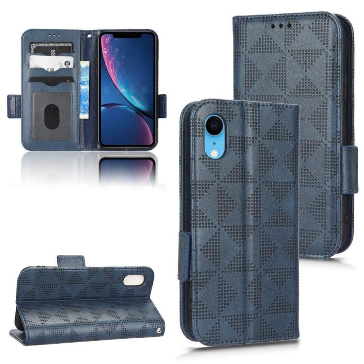 Custodia per telefono in pelle a triangolo simmetrico, For iPhone XR, For iPhone 8 Plus / 7 Plus, For iPhone SE 2022 / SE 2020 / 8 / 7