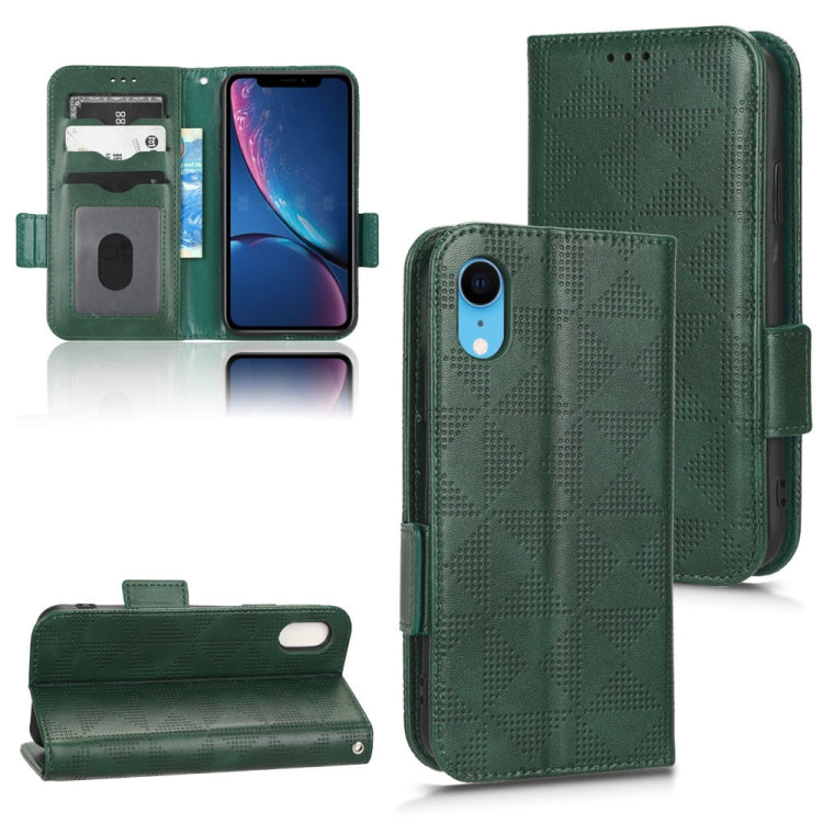 Custodia per telefono in pelle a triangolo simmetrico, For iPhone XR, For iPhone 8 Plus / 7 Plus, For iPhone SE 2022 / SE 2020 / 8 / 7