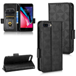 Custodia per telefono in pelle a triangolo simmetrico, For iPhone XR, For iPhone 8 Plus / 7 Plus, For iPhone SE 2022 / SE 2020 / 8 / 7