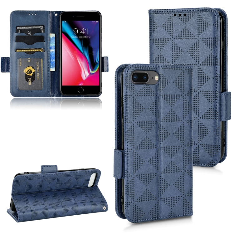 Custodia per telefono in pelle a triangolo simmetrico, For iPhone XR, For iPhone 8 Plus / 7 Plus, For iPhone SE 2022 / SE 2020 / 8 / 7