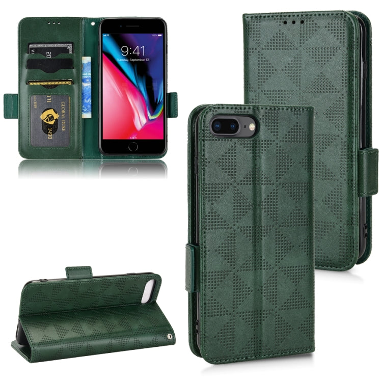 Custodia per telefono in pelle a triangolo simmetrico, For iPhone XR, For iPhone 8 Plus / 7 Plus, For iPhone SE 2022 / SE 2020 / 8 / 7