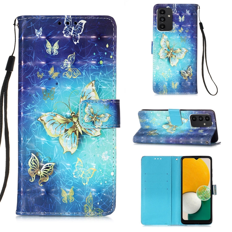 Custodia per telefono in pelle a vibrazione orizzontale con pittura 3D, For Samsung Galaxy A34 5G, For Samsung Galaxy A54 5G
