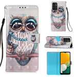Custodia per telefono in pelle a vibrazione orizzontale con pittura 3D, For Samsung Galaxy A34 5G, For Samsung Galaxy A54 5G
