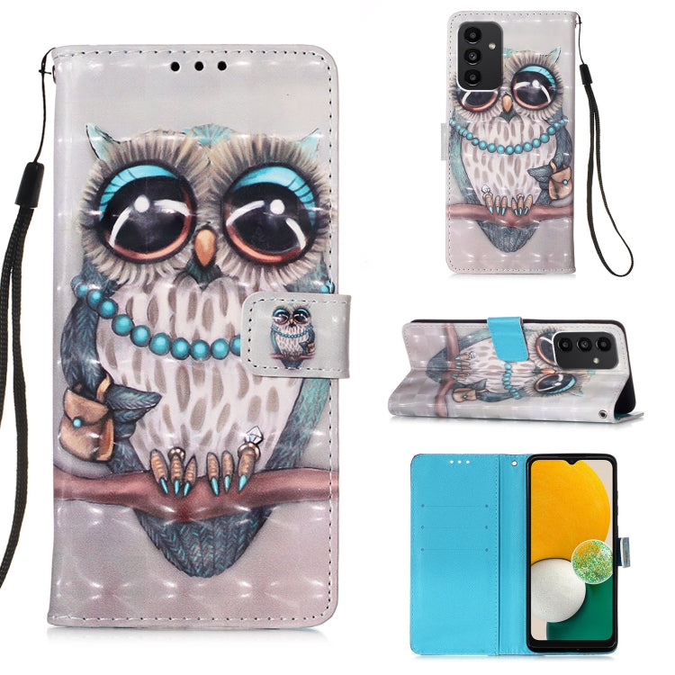 Custodia per telefono in pelle a vibrazione orizzontale con pittura 3D, For Samsung Galaxy A34 5G, For Samsung Galaxy A54 5G