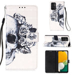 Custodia per telefono in pelle a vibrazione orizzontale con pittura 3D, For Samsung Galaxy A34 5G, For Samsung Galaxy A54 5G