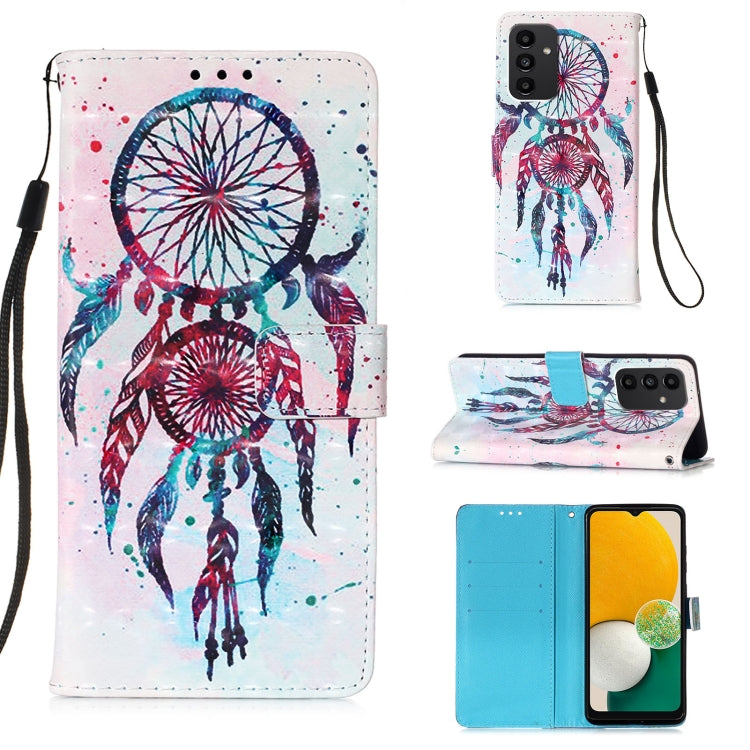 Custodia per telefono in pelle a vibrazione orizzontale con pittura 3D, For Samsung Galaxy A34 5G, For Samsung Galaxy A54 5G