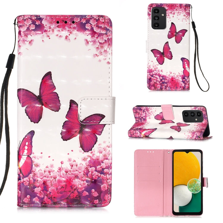 Custodia per telefono in pelle a vibrazione orizzontale con pittura 3D, For Samsung Galaxy A34 5G, For Samsung Galaxy A54 5G