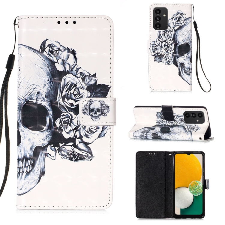 Custodia per telefono in pelle a vibrazione orizzontale con pittura 3D, For Samsung Galaxy A34 5G, For Samsung Galaxy A54 5G