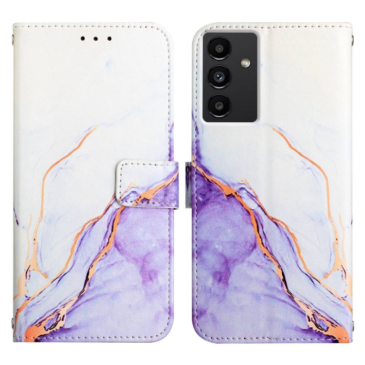 Cassa del telefono di cuoio di vibrazione del modello di marmo PT003, For Samsung Galaxy A34 5G, For Samsung Galaxy A54 5G