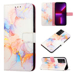 Cassa del telefono di cuoio di vibrazione del modello di marmo PT003, For Samsung Galaxy A34 5G, For Samsung Galaxy A54 5G