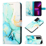 Cassa del telefono di cuoio di vibrazione del modello di marmo PT003, For Samsung Galaxy A34 5G, For Samsung Galaxy A54 5G