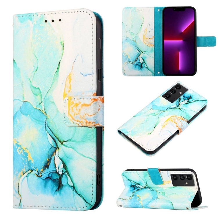 Cassa del telefono di cuoio di vibrazione del modello di marmo PT003, For Samsung Galaxy A34 5G, For Samsung Galaxy A54 5G