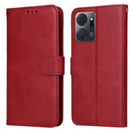 Custodia per telefono in pelle a conchiglia con struttura in vitello classico, For Honor X7a, For Honor X8a, For Honor X9a/X40 5G/Magic5 Lite, For OPPO Reno8 T 4G