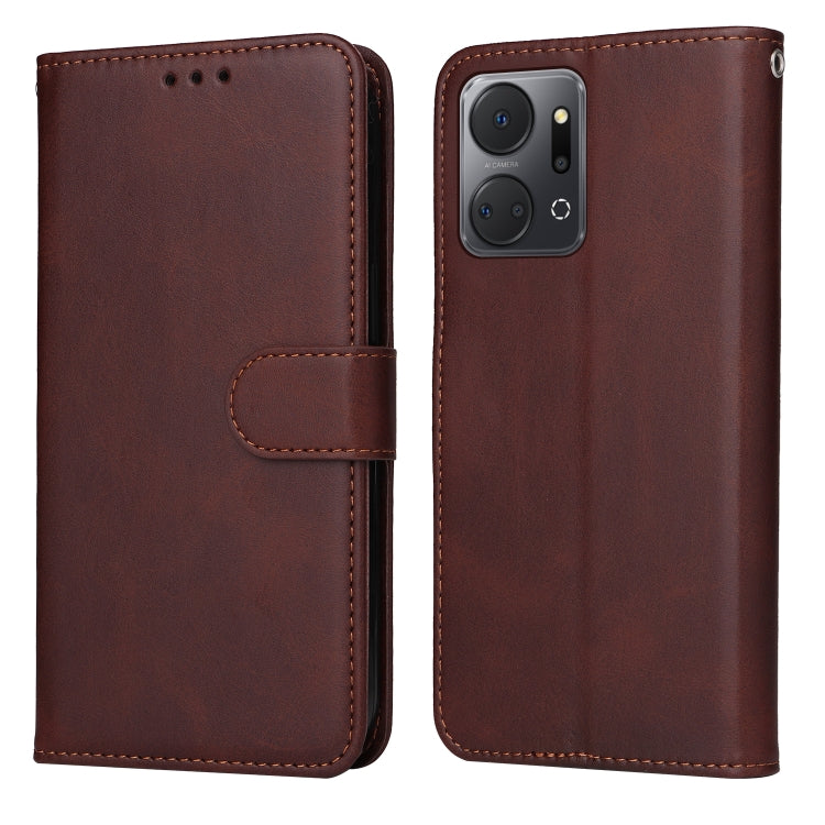 Custodia per telefono in pelle a conchiglia con struttura in vitello classico, For Honor X7a, For Honor X8a, For Honor X9a/X40 5G/Magic5 Lite, For OPPO Reno8 T 4G