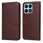 Custodia per telefono in pelle a conchiglia con struttura in vitello classico, For Honor X7a, For Honor X8a, For Honor X9a/X40 5G/Magic5 Lite, For OPPO Reno8 T 4G