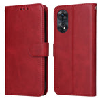 Custodia per telefono in pelle a conchiglia con struttura in vitello classico, For Honor X7a, For Honor X8a, For Honor X9a/X40 5G/Magic5 Lite, For OPPO Reno8 T 4G