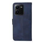 Custodia per telefono in pelle a conchiglia con struttura in vitello classico, For vivo V25 5G/V25e 4G/X80 Lite, For vivo Y02 4G, For Xiaomi Redmi K60/K60 Pro, For Xiaomi Redmi 11A 4G/12C