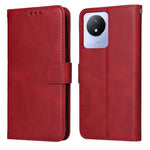 Custodia per telefono in pelle a conchiglia con struttura in vitello classico, For vivo V25 5G/V25e 4G/X80 Lite, For vivo Y02 4G, For Xiaomi Redmi K60/K60 Pro, For Xiaomi Redmi 11A 4G/12C