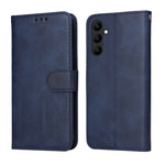 Custodia per telefono in pelle a conchiglia con struttura in vitello classico, For Samsung Galaxy A24 4G