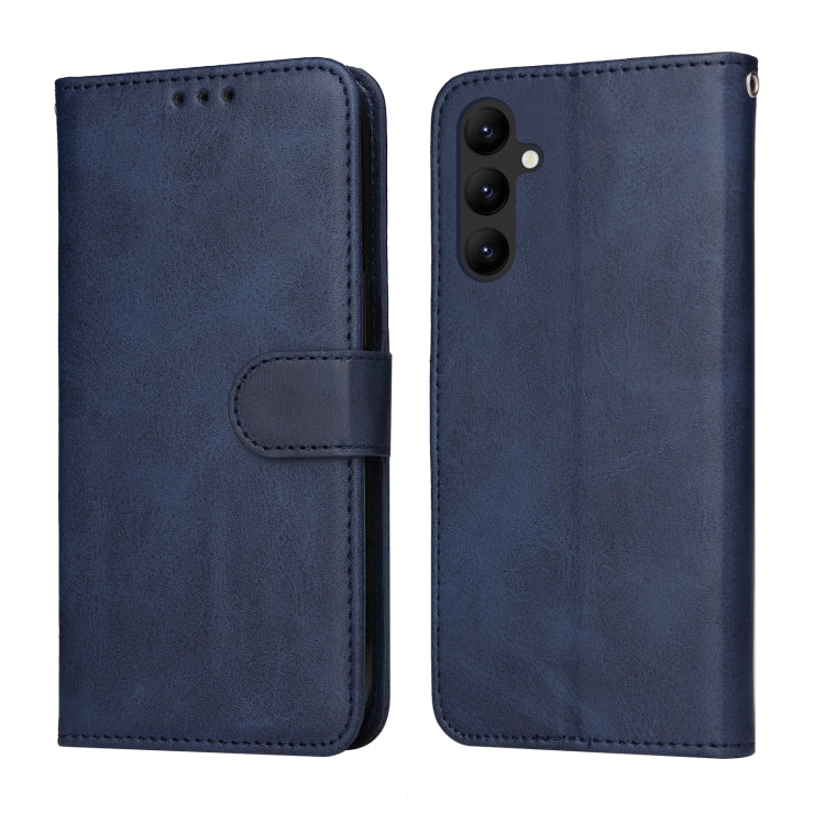 Custodia per telefono in pelle a conchiglia con struttura in vitello classico, For Samsung Galaxy A24 4G