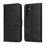 Custodia per telefono in pelle a conchiglia con struttura in vitello classico, For Samsung Galaxy A24 4G