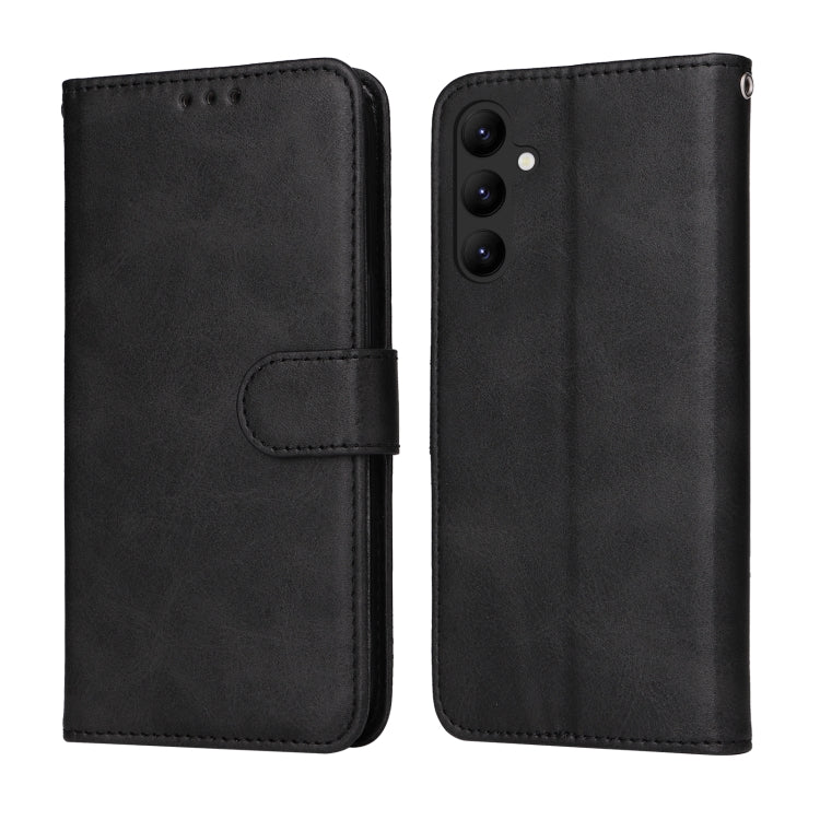 Custodia per telefono in pelle a conchiglia con struttura in vitello classico, For Samsung Galaxy A24 4G