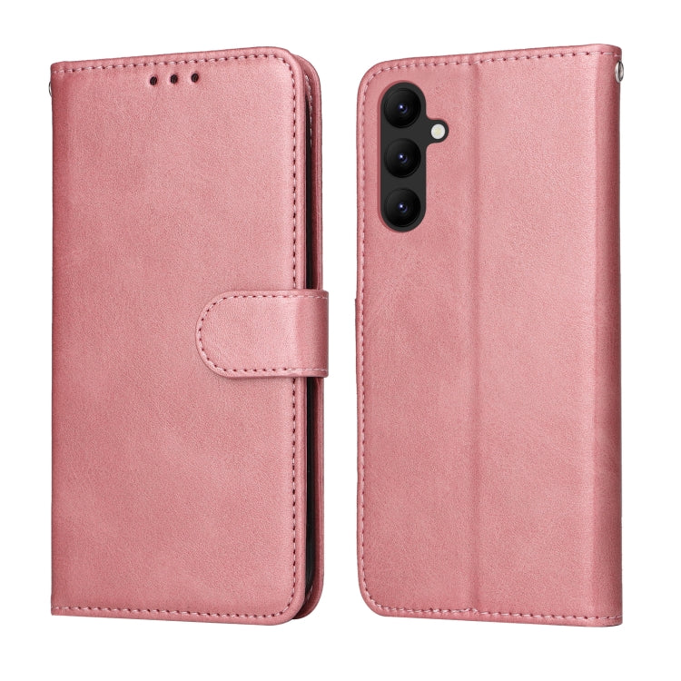 Custodia per telefono in pelle a conchiglia con struttura in vitello classico, For Samsung Galaxy A24 4G