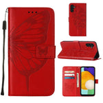 Custodia in pelle con farfalla per Samsung Galaxy A34 5G