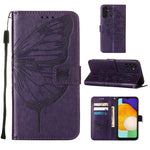 Custodia in pelle con farfalla per Samsung Galaxy A34 5G