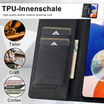 Custodia per telefono in pelle antifurto LC.IMEEKE RFID, For Samsung Galaxy A14 4G/5G