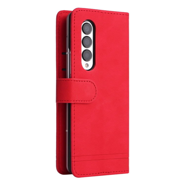 Custodia per telefono in pelle con bottone in metallo con albero della vita Skin Feel, For Samsung Galaxy Z Fold3 5G, For Samsung Galaxy Z Fold4 5G, For Samsung Galaxy Z Flip3 5G, For Samsung Galaxy Z Flip4 5G