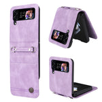 Custodia per telefono in pelle con bottone in metallo con albero della vita Skin Feel, For Samsung Galaxy Z Fold3 5G, For Samsung Galaxy Z Fold4 5G, For Samsung Galaxy Z Flip3 5G, For Samsung Galaxy Z Flip4 5G