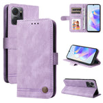 Custodia per telefono in pelle con bottone in metallo con albero della vita Skin Feel, For Samsung Galaxy A24 4G, For Honor X7a, For Honor X8a, For Honor X9a/X40 5G/Magic5 Lite