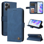 Custodia per telefono in pelle con bottone in metallo con albero della vita Skin Feel, For Samsung Galaxy A24 4G, For Honor X7a, For Honor X8a, For Honor X9a/X40 5G/Magic5 Lite