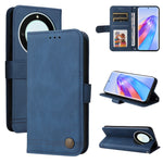 Custodia per telefono in pelle con bottone in metallo con albero della vita Skin Feel, For Samsung Galaxy A24 4G, For Honor X7a, For Honor X8a, For Honor X9a/X40 5G/Magic5 Lite