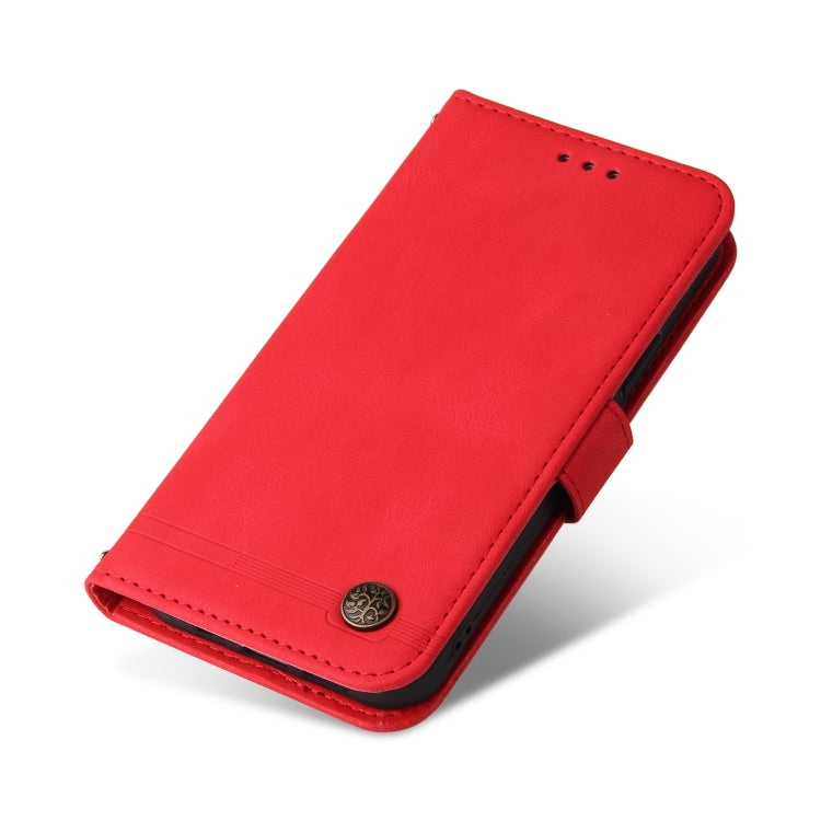 Custodia per telefono in pelle con bottone in metallo con albero della vita Skin Feel, For OPPO Reno8 T 4G, For vivo V25 5G/V25e 4G, For vivo Y02 4G, For Xiaomi Redmi K60/K60 Pro