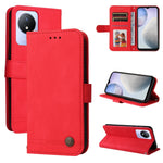 Custodia per telefono in pelle con bottone in metallo con albero della vita Skin Feel, For OPPO Reno8 T 4G, For vivo V25 5G/V25e 4G, For vivo Y02 4G, For Xiaomi Redmi K60/K60 Pro