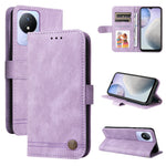 Custodia per telefono in pelle con bottone in metallo con albero della vita Skin Feel, For OPPO Reno8 T 4G, For vivo V25 5G/V25e 4G, For vivo Y02 4G, For Xiaomi Redmi K60/K60 Pro