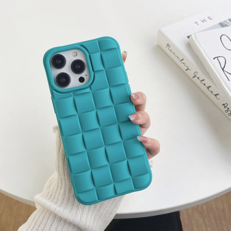 Cassa del telefono 3D Cube Weave Texture Skin Feel, For iPhone 14 Pro