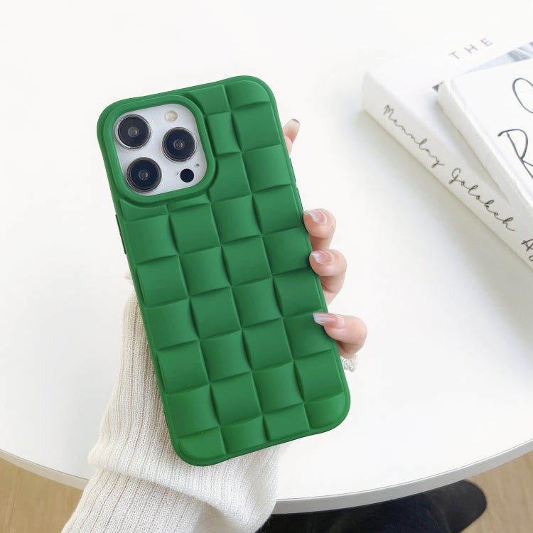 Cassa del telefono 3D Cube Weave Texture Skin Feel, For iPhone 13 Pro Max