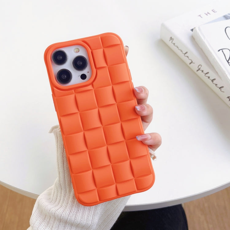 Cassa del telefono 3D Cube Weave Texture Skin Feel, For iPhone 13 Pro