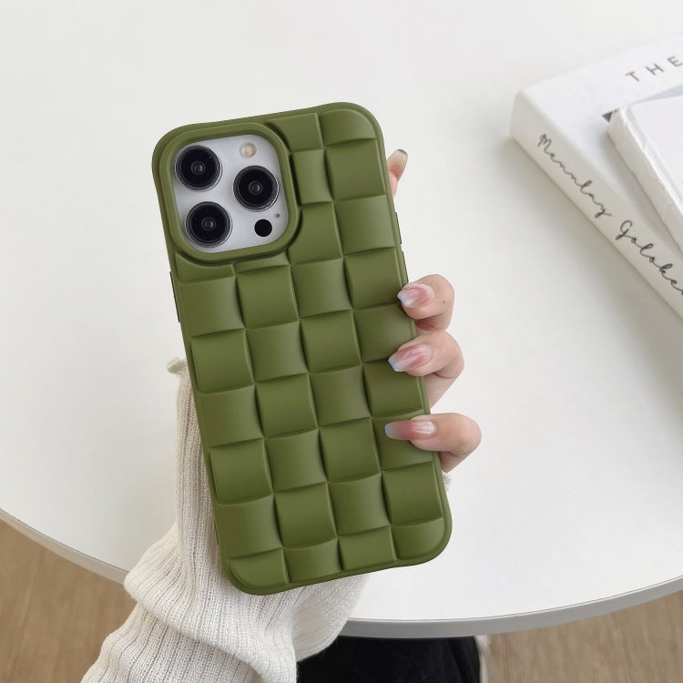 Cassa del telefono 3D Cube Weave Texture Skin Feel, For iPhone 12 Pro