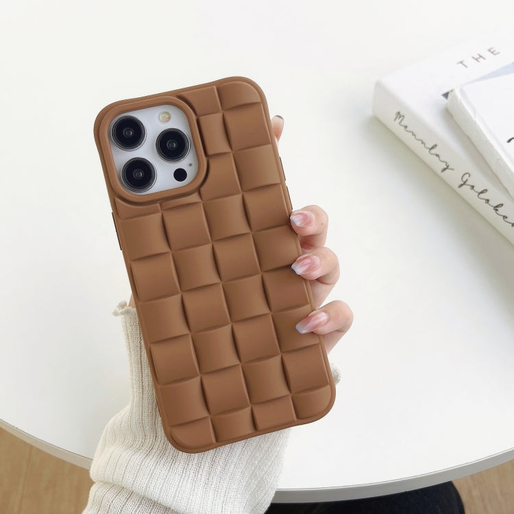 Cassa del telefono 3D Cube Weave Texture Skin Feel, For iPhone 12 Pro