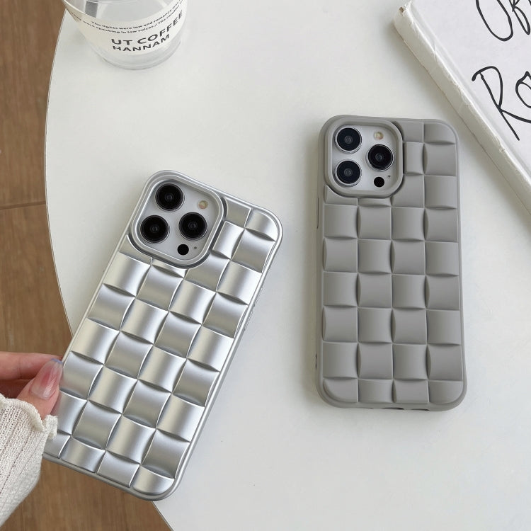 Cassa del telefono 3D Cube Weave Texture Skin Feel, For iPhone 12
